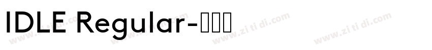 IDLE Regular字体转换